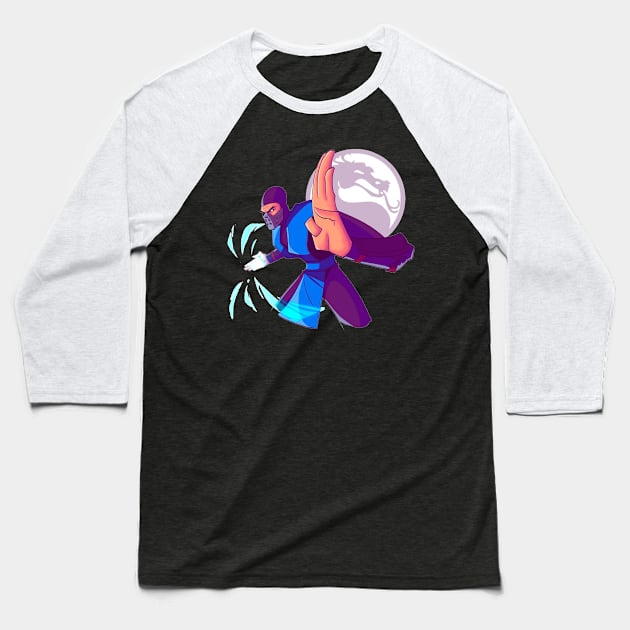 sub zero Baseball T-Shirt by dubcarnage